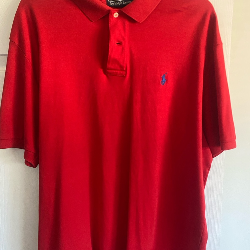 Ralph Lauren Men's Polo Shirt in Vibrant Red